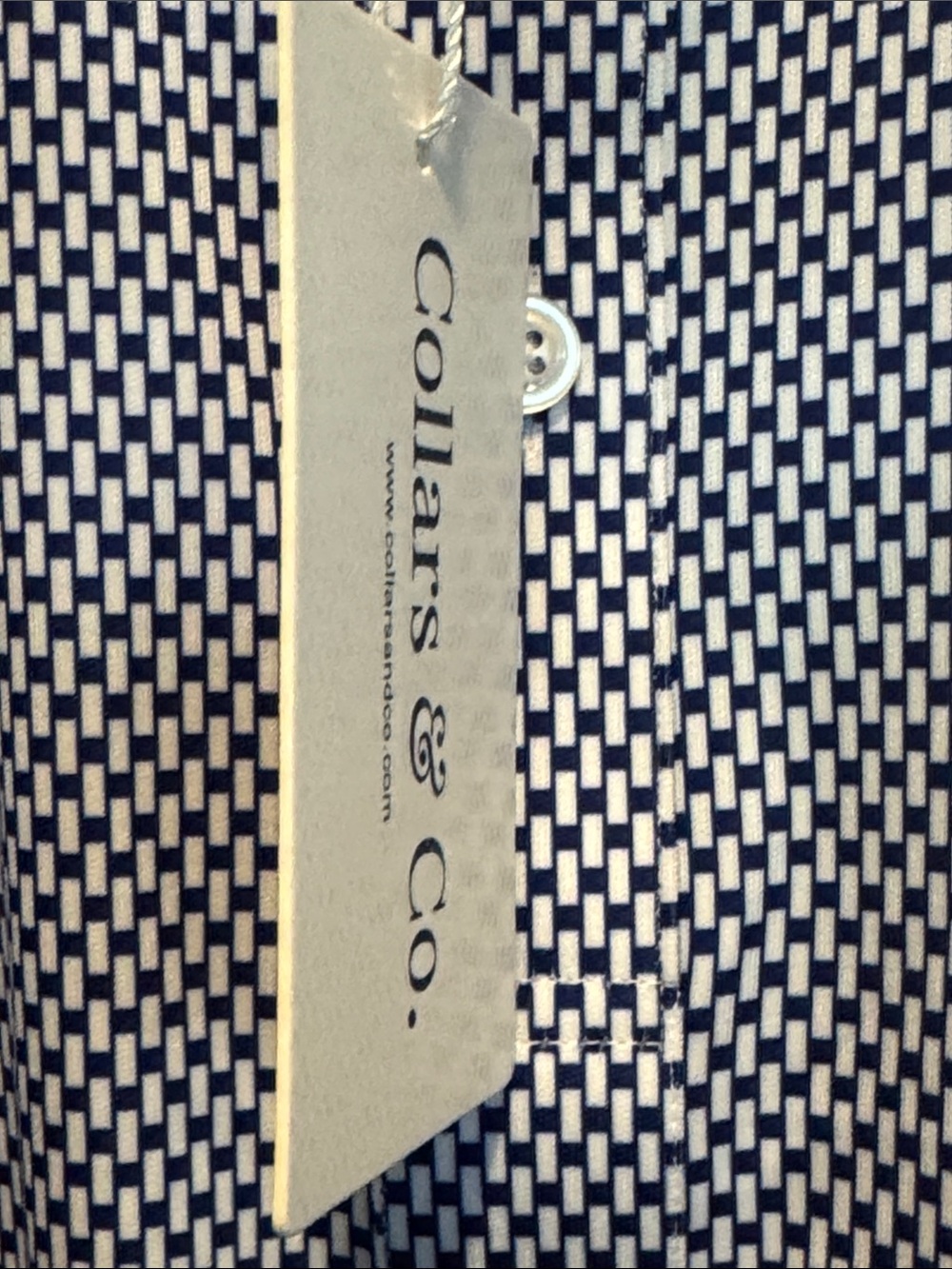 Collars & Co Vantage Blue Polo X-Large Relaxed Fit Dress Collar Shirt NWT - Picture 5 of 6
